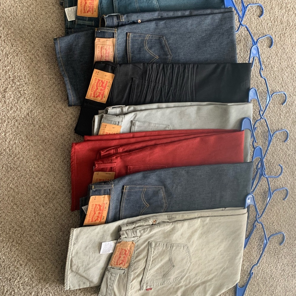 Levi’s 501 Jeans (38x34_Lot of 501 jeans, 8 pairs)